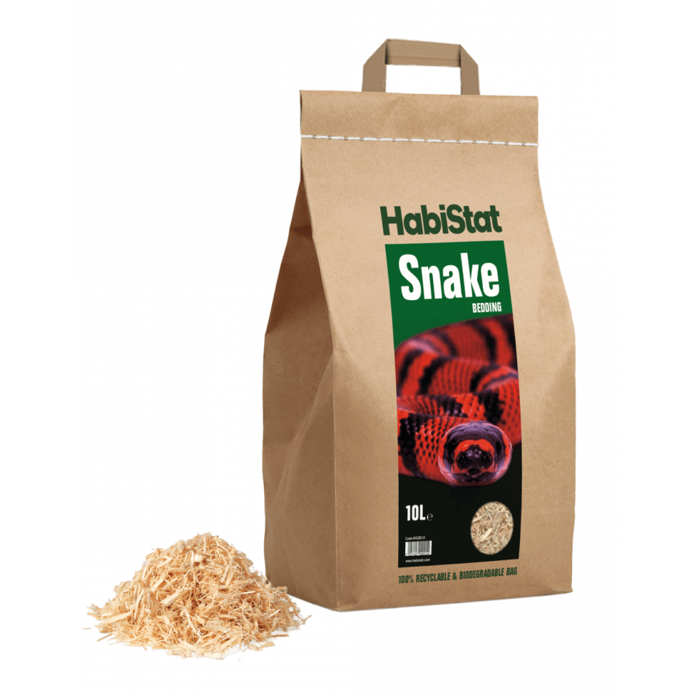 Substrat pour serpents en bois doux "Snake bedding" - Habistat