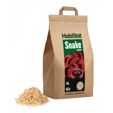 Substrat pour serpents en bois doux "Snake bedding" - Habistat